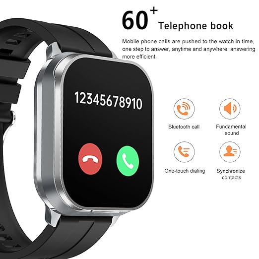 Smart Watch with Earbuds, 2.01" HD Screen 2 in 1 Smartwatch with Bluetooth Earbuds, 100+ Sport Fitness Tracker, NFC, Pedometer, Sleep/Heart Rate/Blood Pressure Monitor Compatible with iOS & Androd